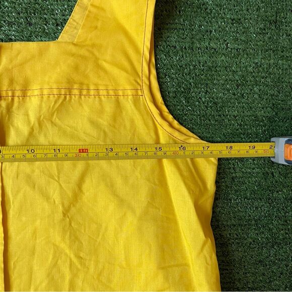 Vintage 60s/70s Sears Yellow Cotton Dress - Picture 5 of 13